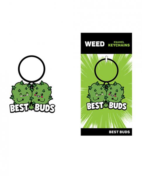 CNVELD-WR6966631c6070c444c Wood Rocket Weed Best Buds Keychain - Green - Image 1