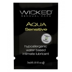 Wicked Aqua Sensitive Water Based Lubricant  .1 oz