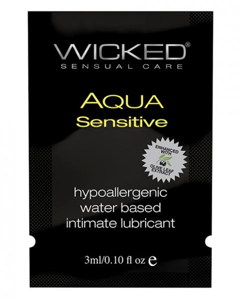 CNVELD-WS20135cc033e8e20ed Wicked Aqua Sensitive Water Based Lubricant .1 oz - Image 1