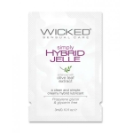 Wicked Sensual Care Simply Hybrid Jelle Lubricant - .1 Oz