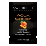 Wicked Aqua Flavored Lubricant Sweet Peach .10oz
