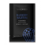 Wicked Sensual Care Water Based Lubricant - .1 Oz Blueberry Muffin