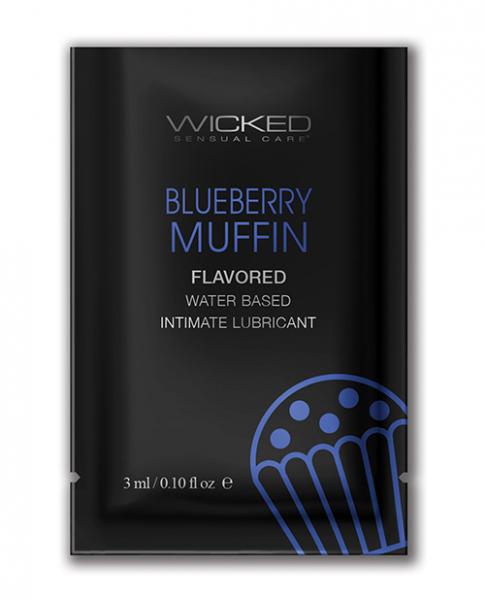 CNVELD-WS90450608e78943bde1 Wicked Sensual Care Water Based Lubricant - .1 Oz Blueberry Muffin - Image 1