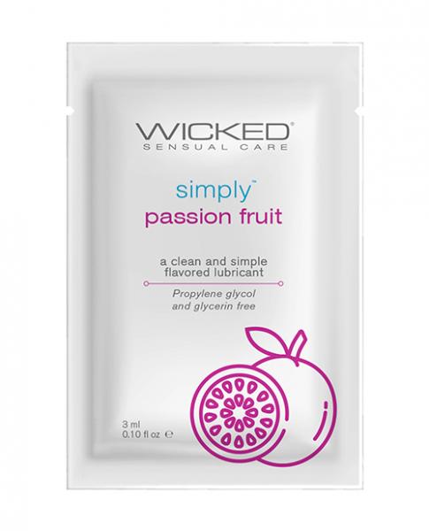 CNVELD-WS911206393157e35ba5 Wicked Sensual Care Simply Water Based Lubricant - .1 Oz Passion Fruit - Image 1