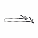 Spartacus Adjustable Nipple Clamps With Curved Chain - Image 3