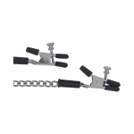 Spartacus Adjustable Nipple Clams With Curbed Chain Rubber Tipped - Image 3