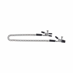 Spartacus Adjustable Nipple Clams With Curbed Chain Rubber Tipped - Image 2