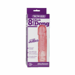 Vac-U-Lock 8" Crystal Jellies Dong - Pink - Image 3
