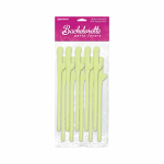 Bachelorette Party Favors Dicky Sipping Straws Glow In The Dark 10pc. - Image 2