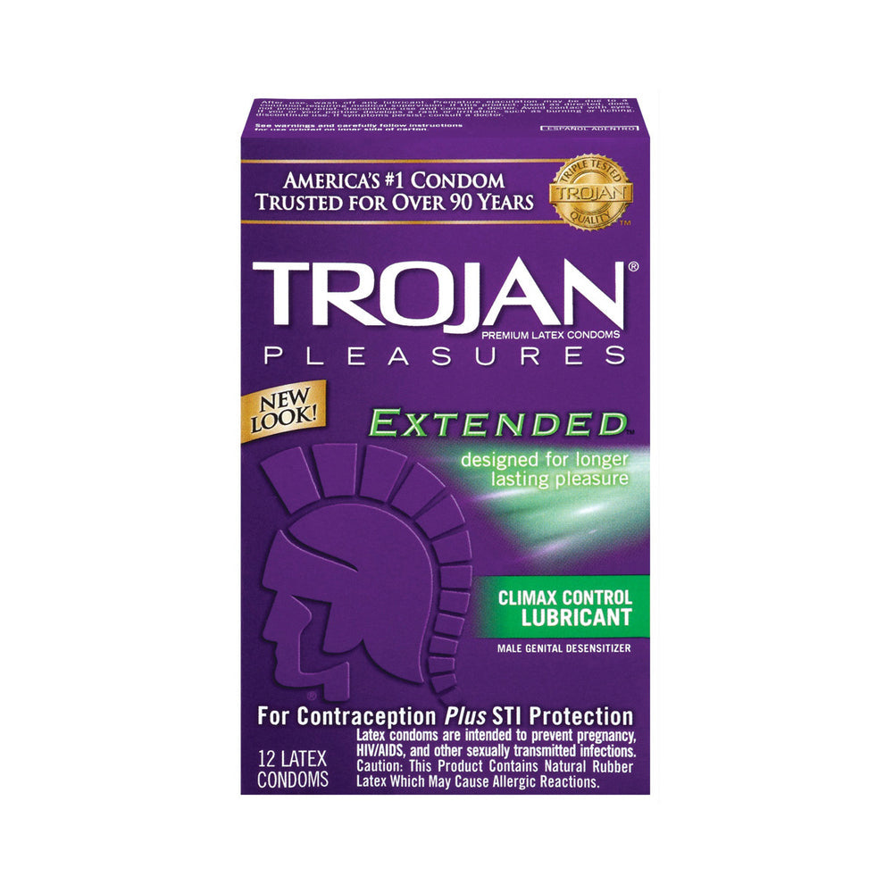 CNVNAL-15106_1_f4c76170-4a4d-45d9-8f63-8e403f45e15e Trojan Extended Pleasure Condoms With Climax Control Lubricant - Image 1