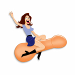 Bachelorette Party Favors Captain Pecker Inflatable Party Pecker - Image 3