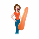 Bachelorette Party Favors Captain Pecker Inflatable Party Pecker - Image 2