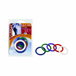 Spartacus Cock Ring Rainbow Set (4 Rubber Cock Rings) - Image 2