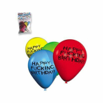 Happy Fucking Birthday 11in Balloons - 8 Per Pack - Image 2