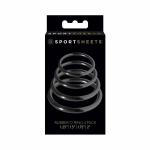 Sportsheets Rubber Rings 4 Pack Black - Image 2