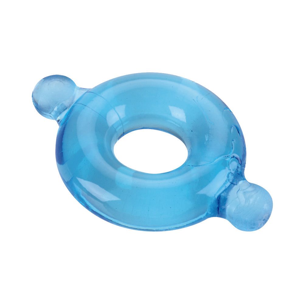 CNVNAL-31991_2 Elastomer Cock Ring (blk,blu,clr/3) - Image 1
