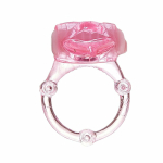 Nubbie Tongue Magenta Pink Vibrating Cock Ring