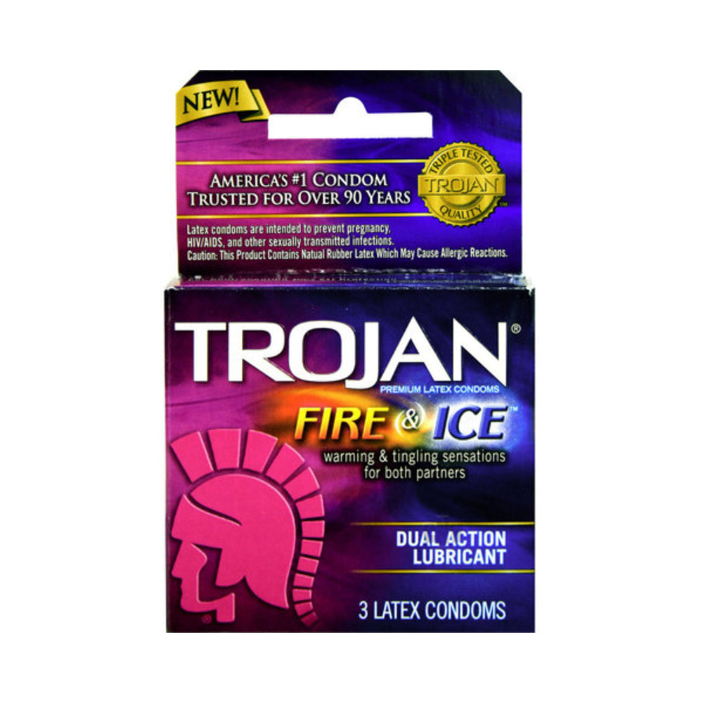 CNVNAL-35691_1_d14155ff-3ea5-46df-9f33-1d06ec5c8bdf Trojan Fire & Ice Lubricated Latex Condoms - Image 1