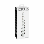 Icicles No 2 Glass Anal Beads Clear - Image 3
