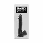 Basix Rubber 12 Inch Dong With Suction Cup Black - Image 2