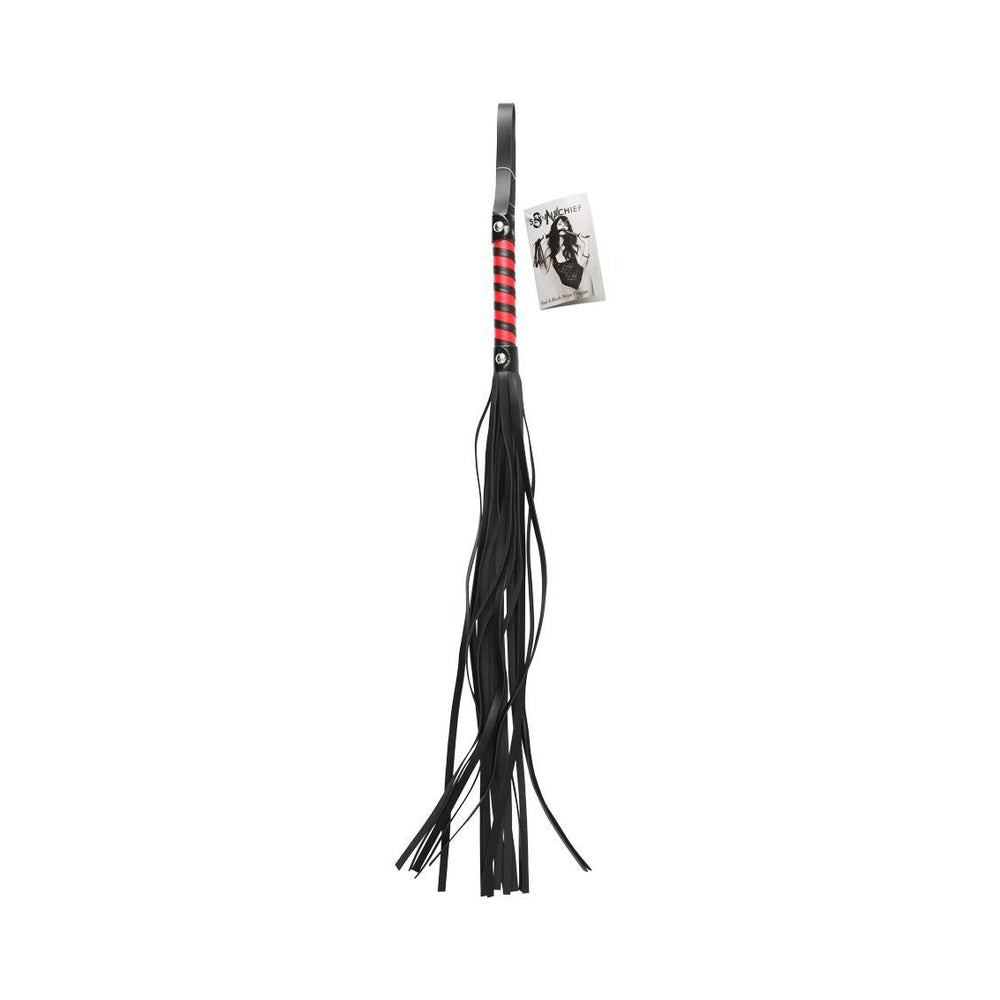 CNVNAL-39757_1_13b07bf6-1894-4c68-949b-5db00af44a01 Red & Black Stripe Flogger - Image 1