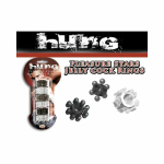 Hung Pleasure Stars Jelly Cock Rings Black/clear 6 Pack - Image 2