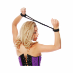 Fetish Fantasy Silk Rope Love Cuffs Black - Image 3
