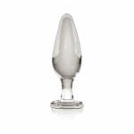 Icicles No 26 Glass Butt Plug Clear