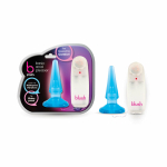 Basic Anal Pleaser Blue Vibrating Plug - Image 3