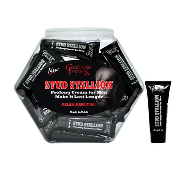 CNVNAL-4406556314cc6bf74a Stud Stallion Prolong Cream For Men - .05 Oz Tube Bowl Of 36 - Image 1