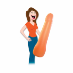Bachelorette Party Favors Captain Pecker Inflatable Party Pecker