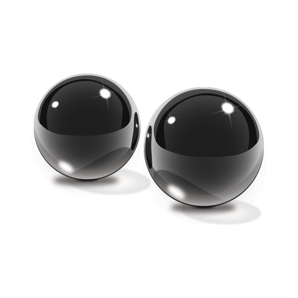 CNVNAL-44785_2_e7d738ea-2440-4ba9-94b8-51f72ec234da Fetish Fantasy Ltd. Ed. Medium Black Glass Ben-wa Balls - Image 1