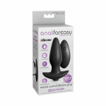 Anal Fantasy Remote Control Silicone Plug Black - Image 3
