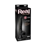 Real Feel Deluxe No 7 Black Vibrating Dildo - Image 3