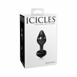 Icicles No. 44 Black Glass Butt Plug - Image 3