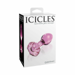 Icicles No 48 Pink Glass Butt Plug - Image 3