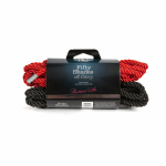 Fifty Shades Of Grey Restrain Me Bondage Rope Twin Pack (1 Red/ 1 Black) - Image 2