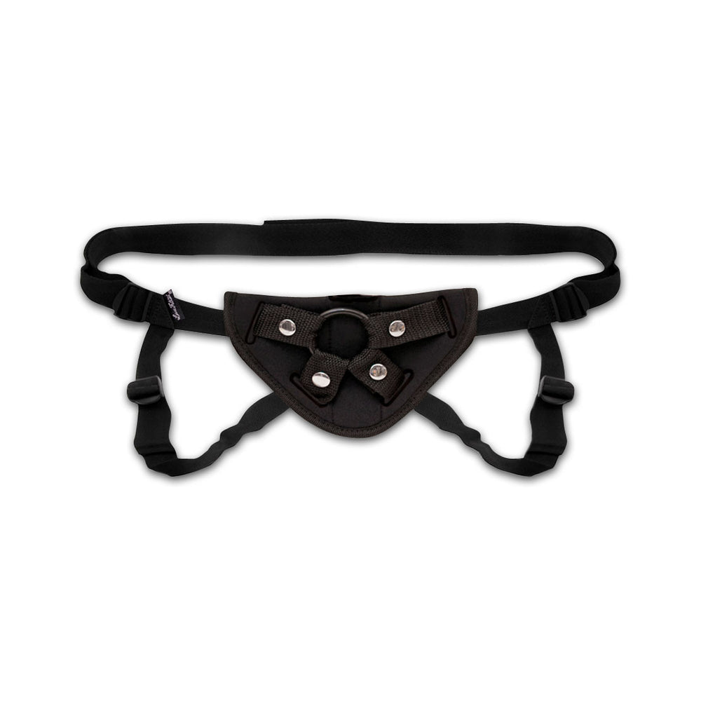 CNVNAL-51665_2_49f6b504-6555-40d7-bc6f-5714a10a6d6b Lux Fetish Neoprene Strap On Harness Black O/S - Image 1