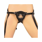 Lux Fetish Patent Leather Strap On Harness Black O/S - Image 2