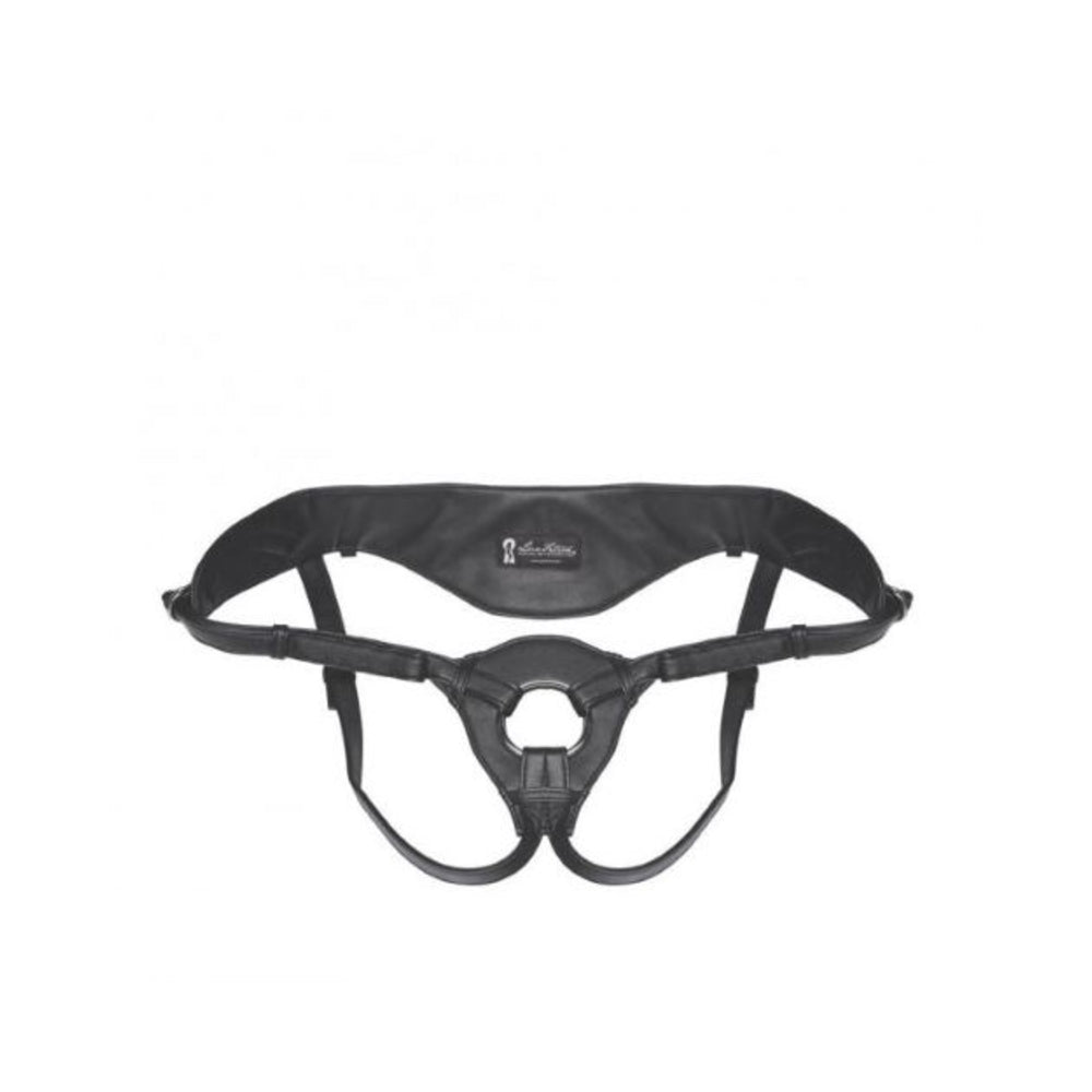 CNVNAL-51667_2_1b6d97ac-2368-47cc-94dd-ec51999ee924 Lux Fetish Patent Leather Strap On Harness Black O/S - Image 1