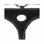 Lux Fetish Black Velvet Bikini Strap On O/S - Image 3