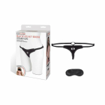 Lux Fetish Black Velvet Bikini Strap On O/S - Image 2