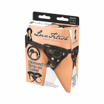 Lux Fetish Diamond Velvet Strap-On Corset Black - Image 2
