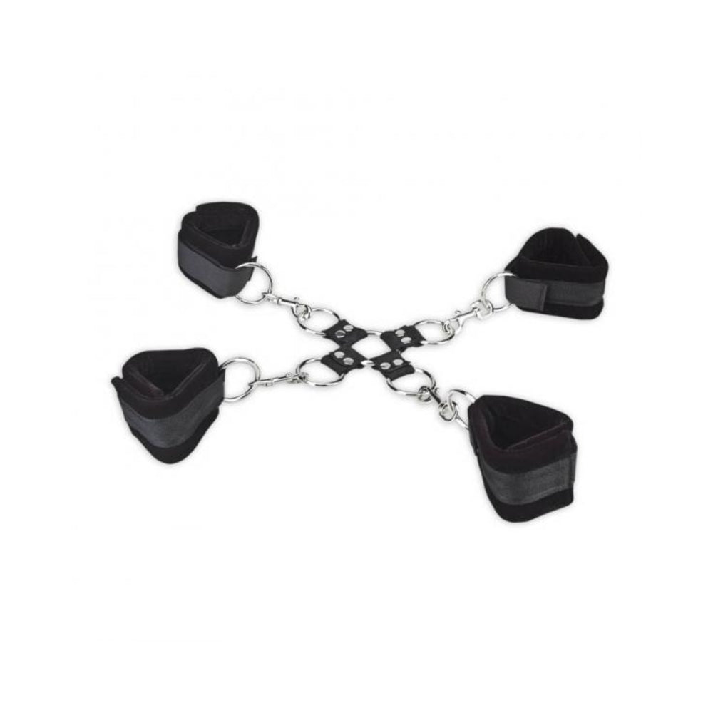 CNVNAL-51676_1_edff3049-3d78-49b7-a9d4-87ec810e71aa Lux Fetish 5 Piece Hogtie Set Black - Image 1