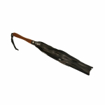 Rouge Leather Wooden Handle Flogger Black - Image 2