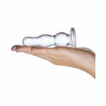 Glass Butt Plug 4 Inches Clear - Image 3