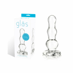 Glass Butt Plug 4 Inches Clear - Image 2