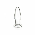 Glas 3.5 inches Glass Butt Plug Clear