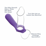 Fantasy C-Ringz Ride N Glide Couples Ring Purple - Image 2