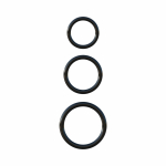 Fantasy C-Ringz Silicone 3 Ring Stamina Set Black